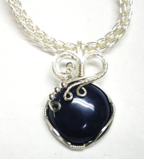 Judy Larson's Sweetheart Pendant - , Classic Wire Jewelry, Wire Wrapping, Wrapping, Wire Wrapping Jewelry, finished pendant